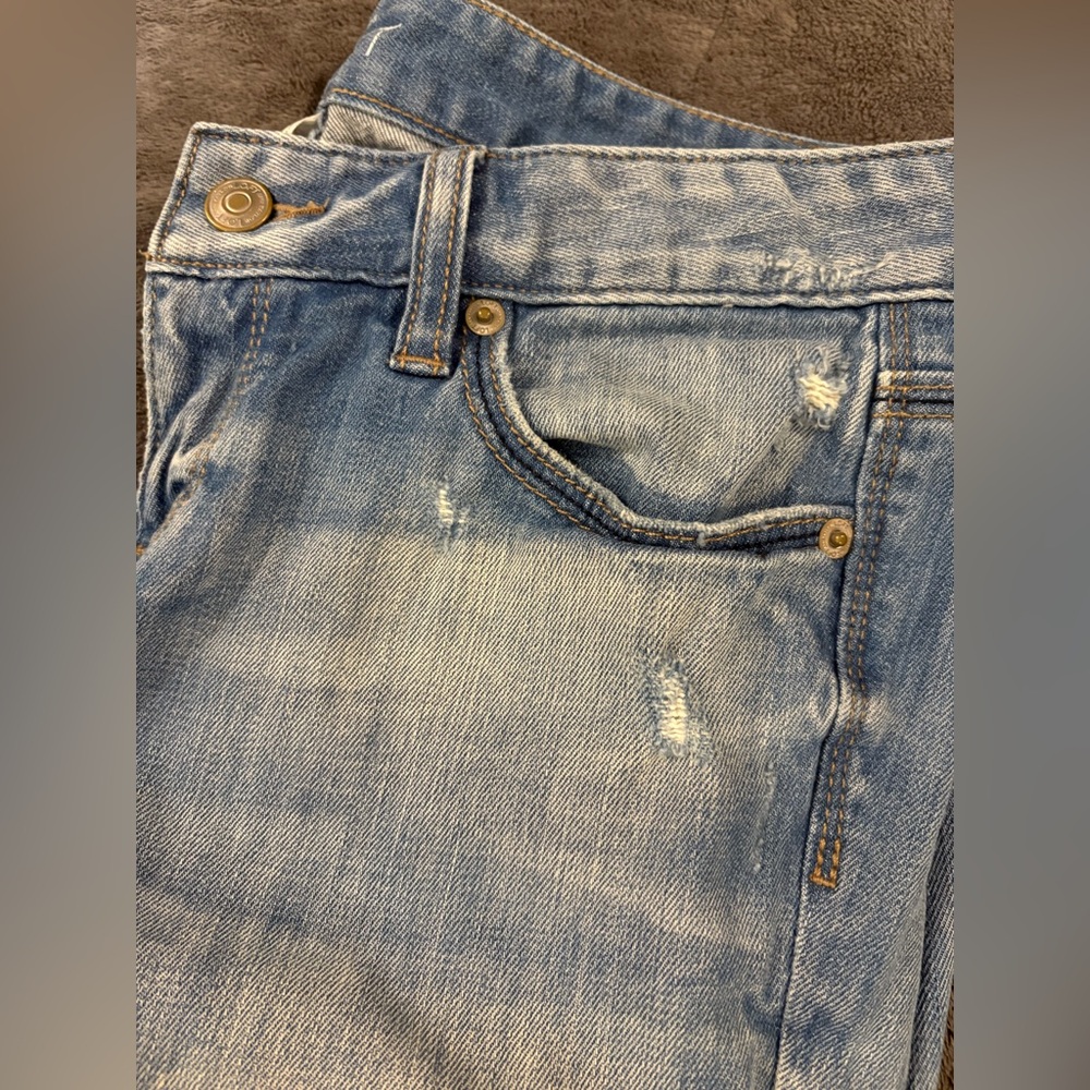 🩵LOFT • Modern Slim lightly distressed jeans • 27/4P • GUC - Picture 3 of 10